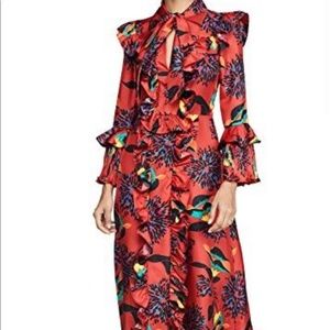 LA double j silk dress